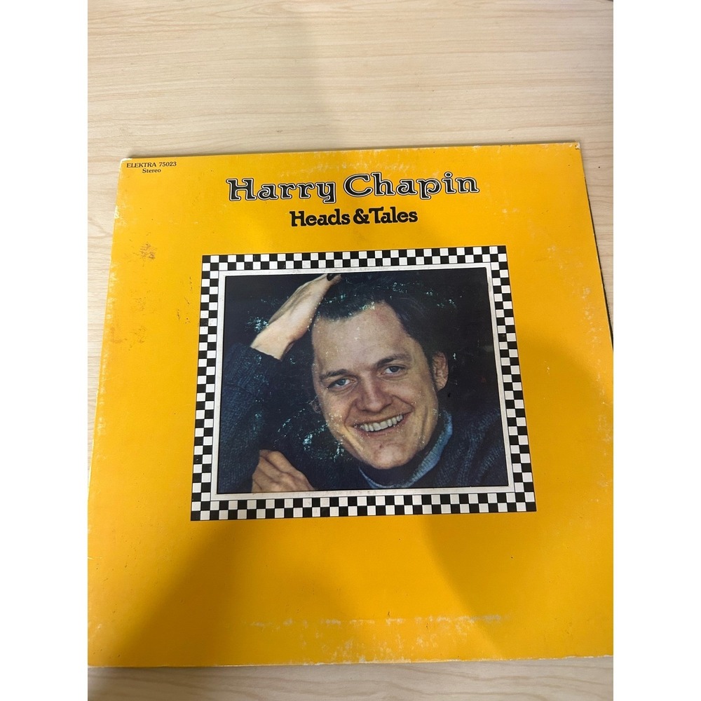 Harry Chapin Heads & Tales Vinyl LP 1972 Elektra EKS-75023 Taxi Folk Rock Record